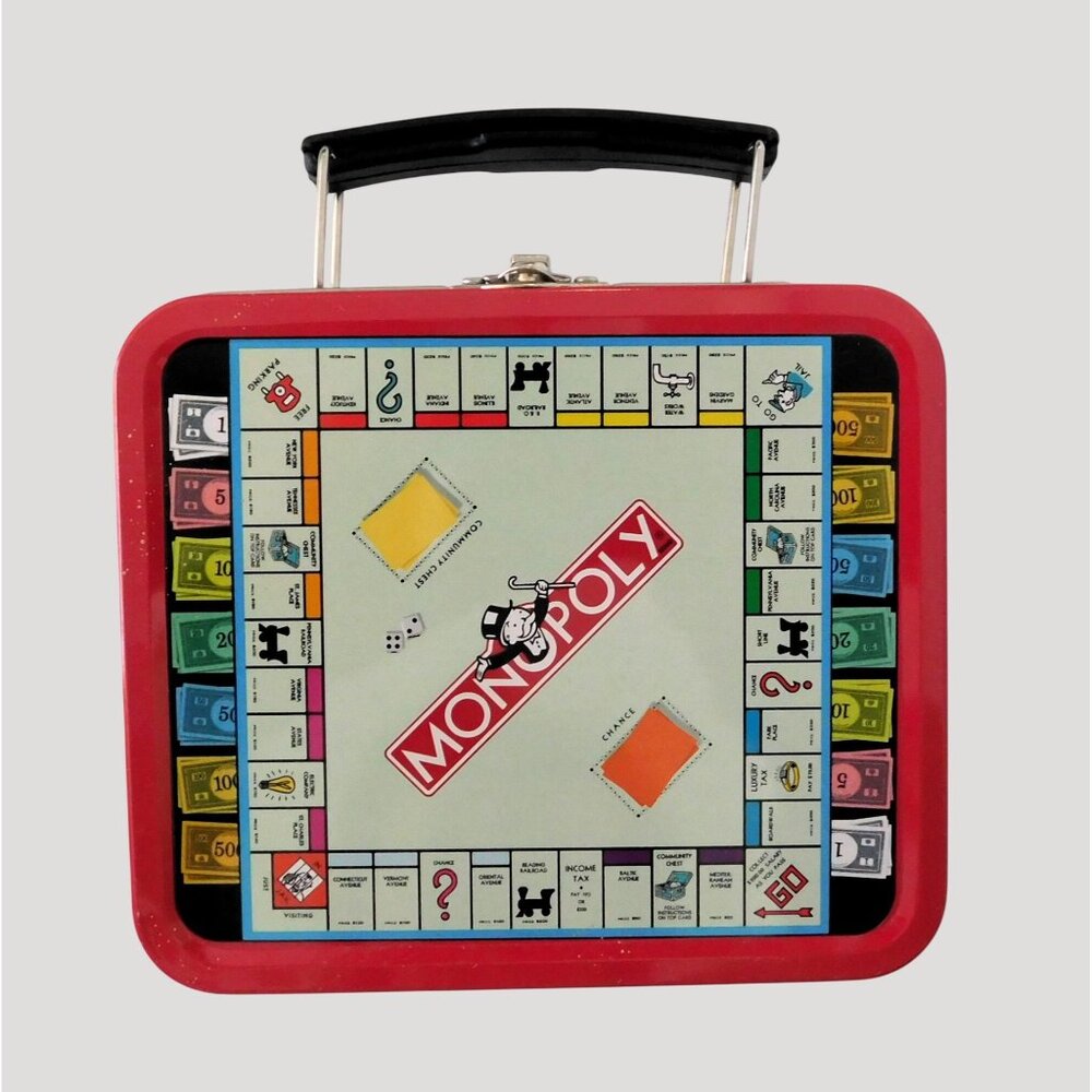Monopoly Vintage Tin Mini Lunch Box 1997 Collectors Item 5.5"x4.5"